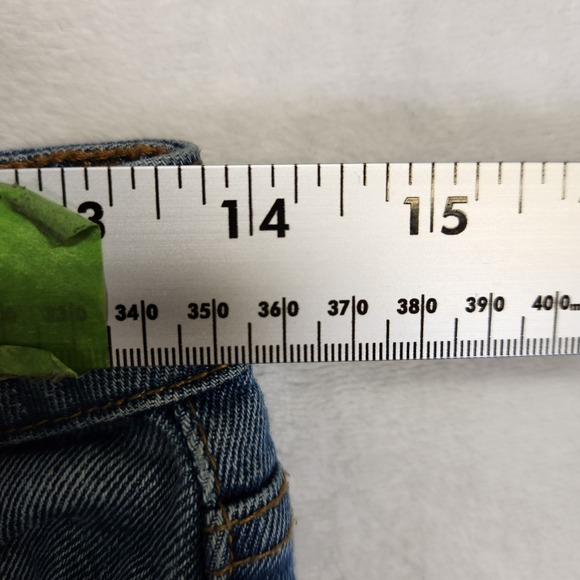 NO BOUNDARIES Womens High Rise Skinny Jeans Blue Distressed Ripped Size 7 - Picture 4 of 7